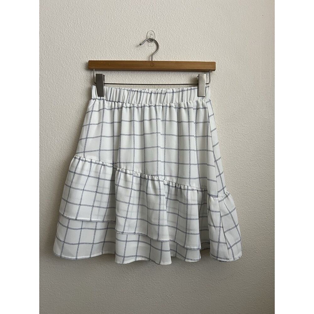 Eight Paris Asymmetrical Ruffle Skirt Small